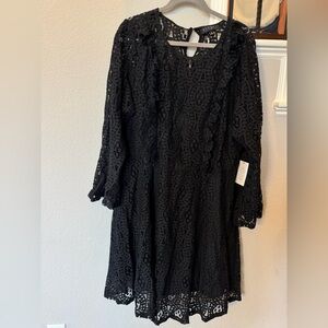 Eloquii Black Lace Dress